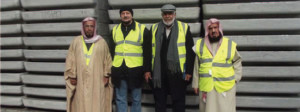 DDCAP’s Saudi Shariah supervisory board outside a bonded warehouse in the UK for a spot inspection